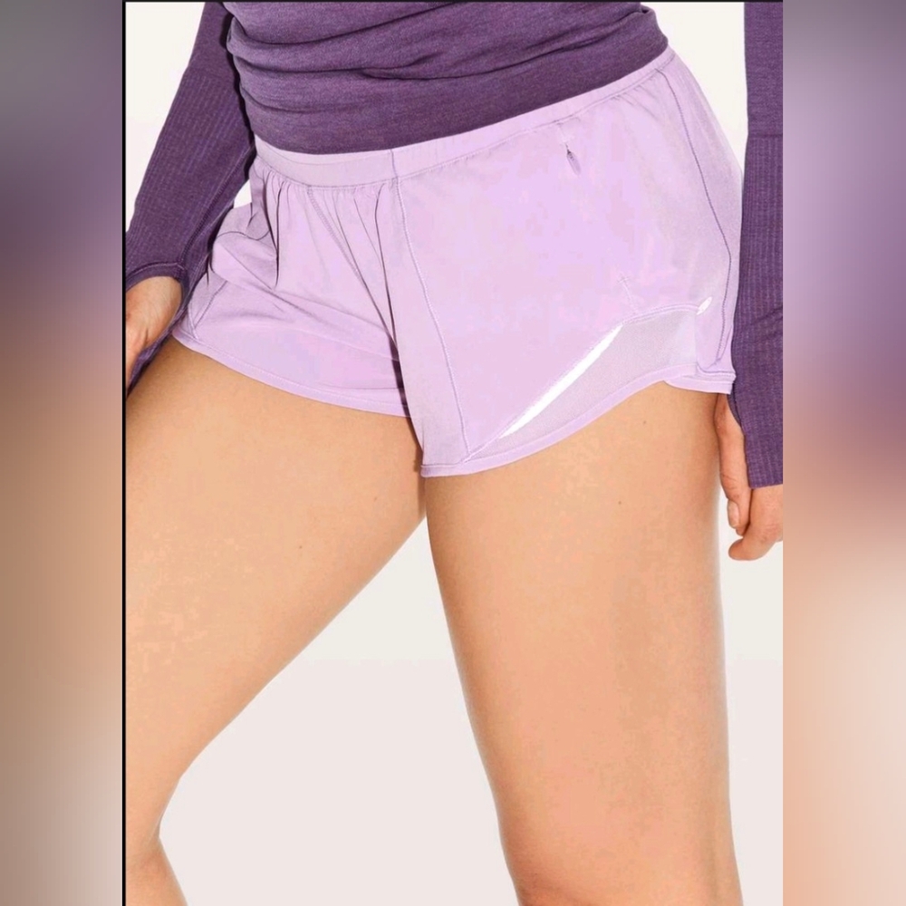 Lululemon Lilac Hotty Hot Lined 2.5" Shorts (New w/Tags) - Picture 5 of 8